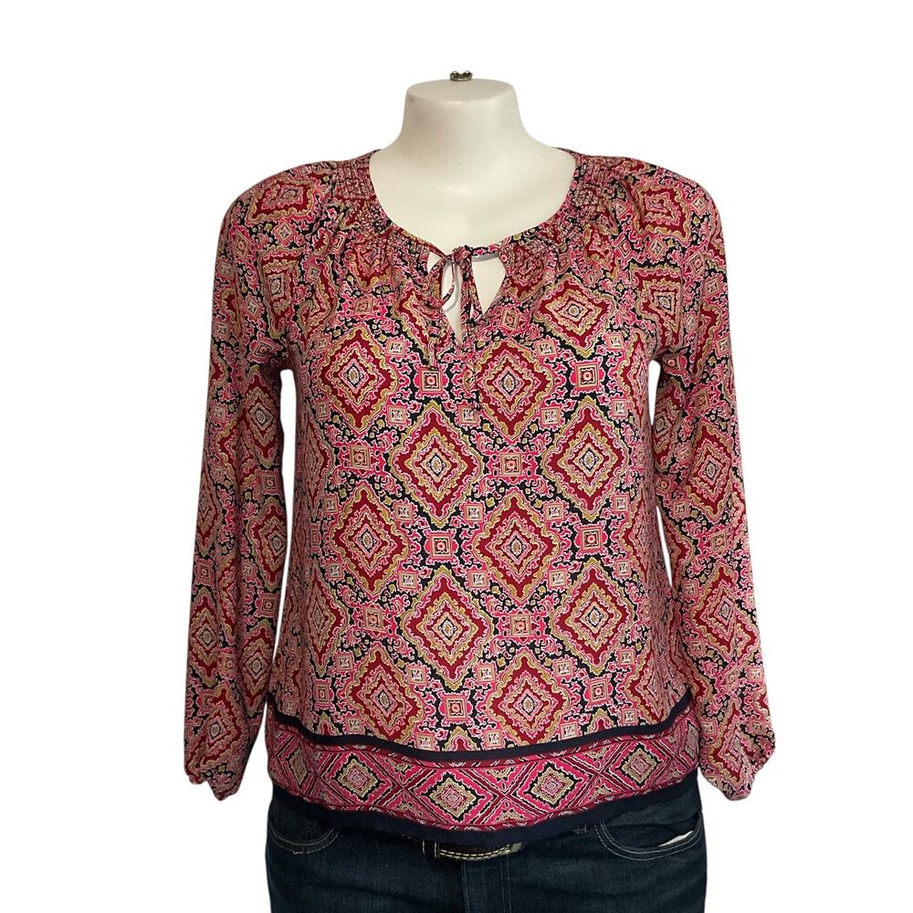 Gap Colorful Boho Hippie Blouse: Size M